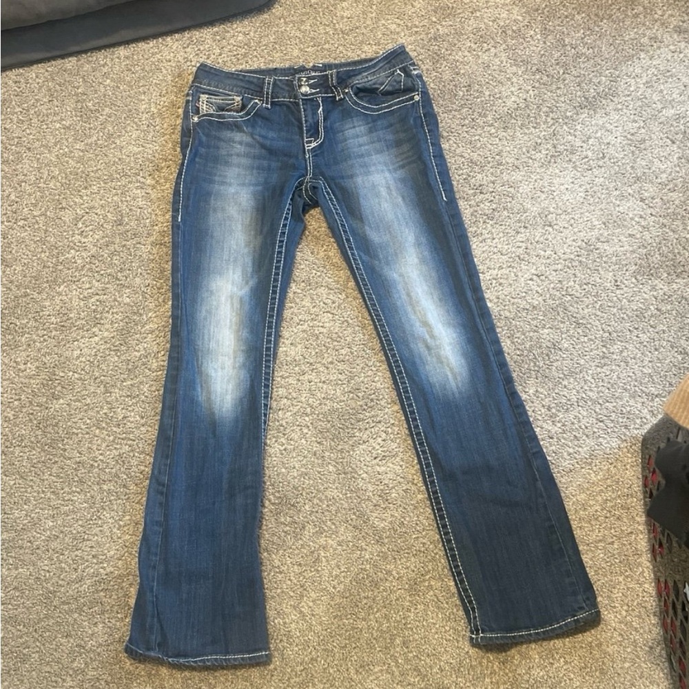 Vigoss Blue Boot Cut Jeans with Natural Fading